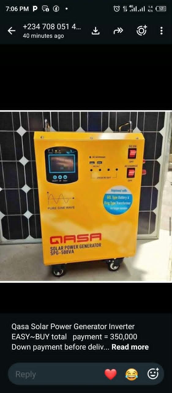 Solar Inverter generator